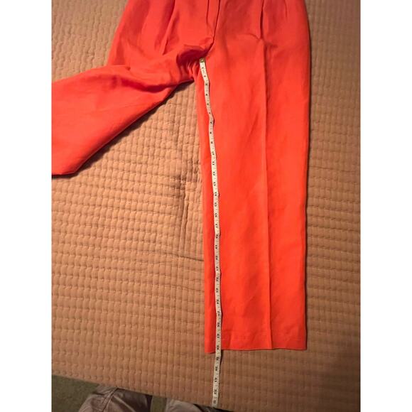 Jean Charles de Castelbajac Vintage Linen Pleated High Waist wideleg pant Sz 12 - Picture 9 of 10